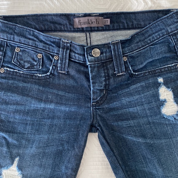 Vintage Frankie b Low Rise Dark Wash Jeans Size 27 - Picture 5 of 14